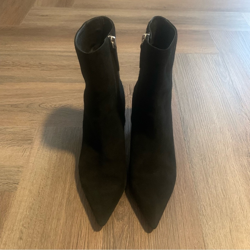 Giuseppe Zanotti Kitten Heel Ankle Boots Sz EU 36.5 US 6.5 - 7 Animal Print BLK